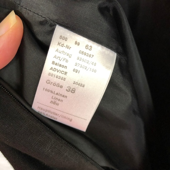 Windsor Black Linen Dress size 8 - Picture 4 of 4